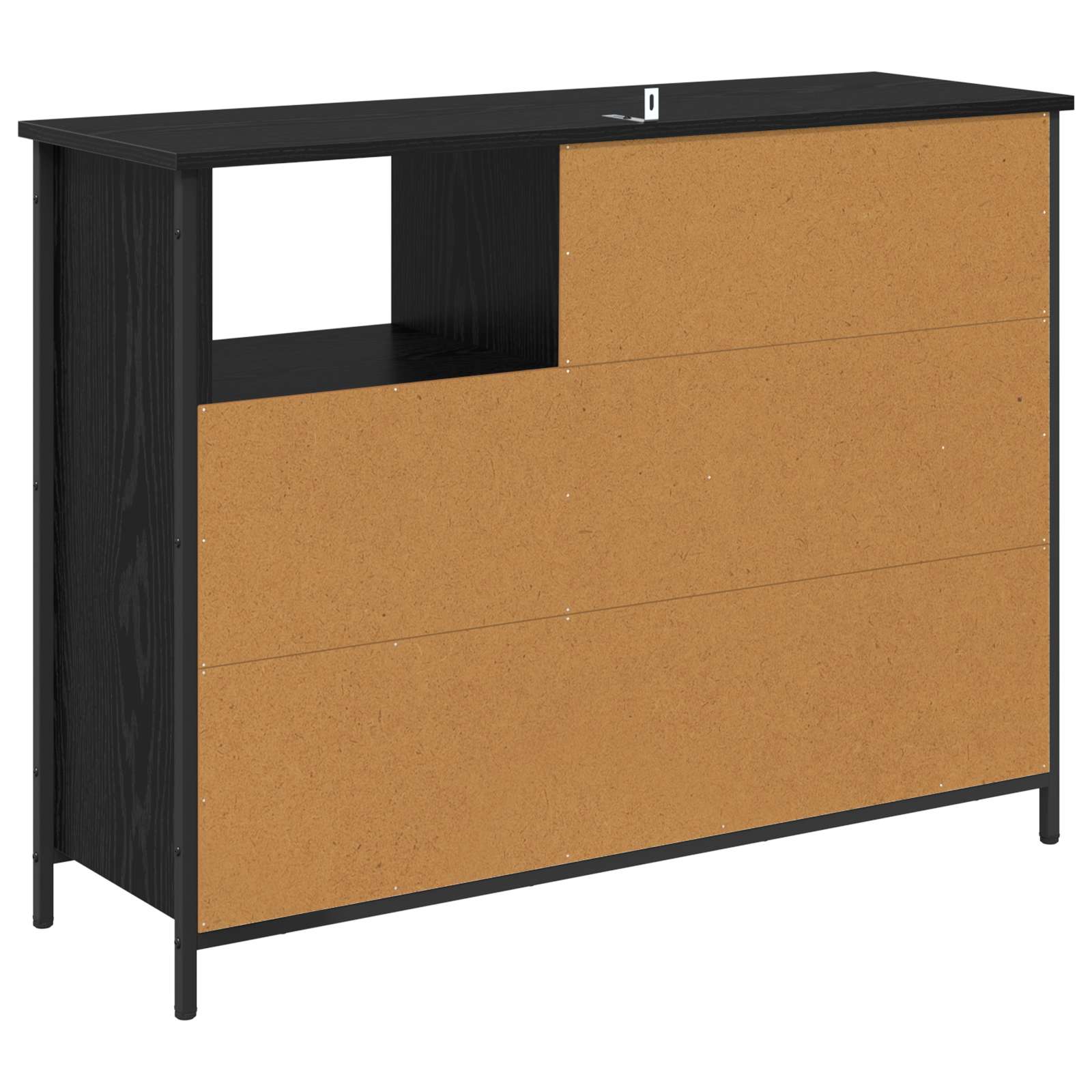 Kreveta Crni hrast 100 x 33 x 75 cm Konstruirano drvo