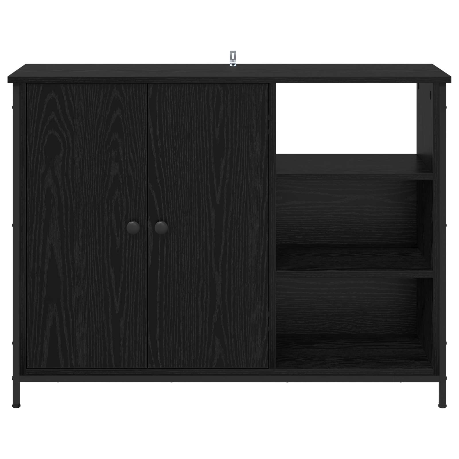 Kreveta Crni hrast 100 x 33 x 75 cm Konstruirano drvo