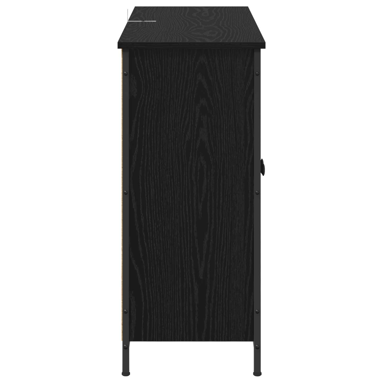 Kreveta Crni hrast 100 x 33 x 75 cm Konstruirano drvo