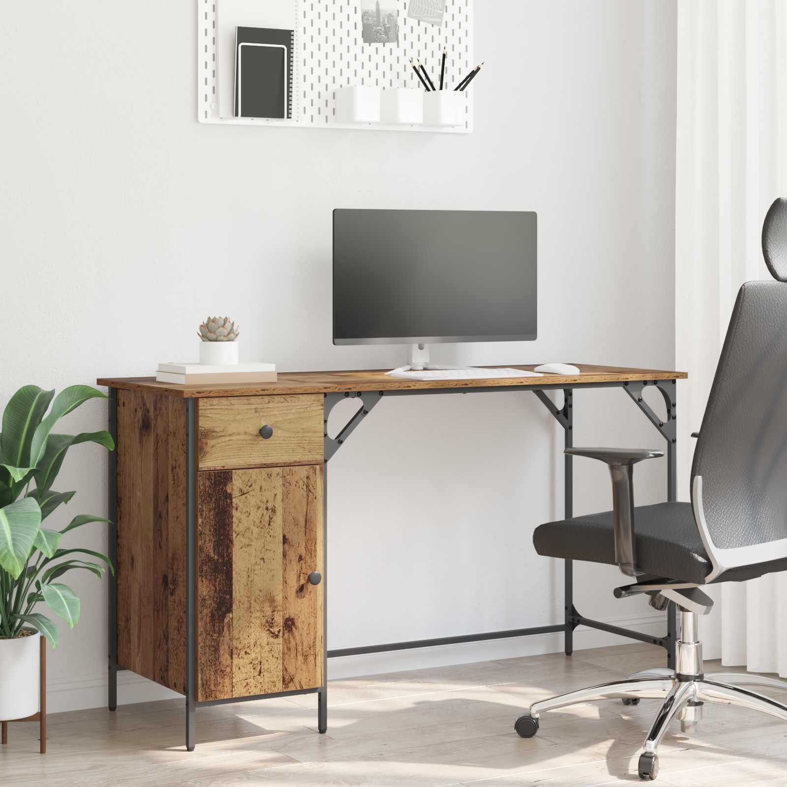 Računalni stol Staro drvo 131 x 48 x 75 cm Konstruirano drvo