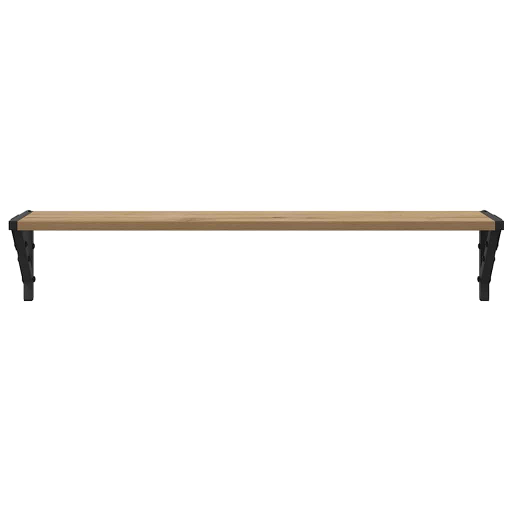 Police na zidu Zidne 2 pcs Umjetnički hrast 80 x 15 x 15,5 cm
