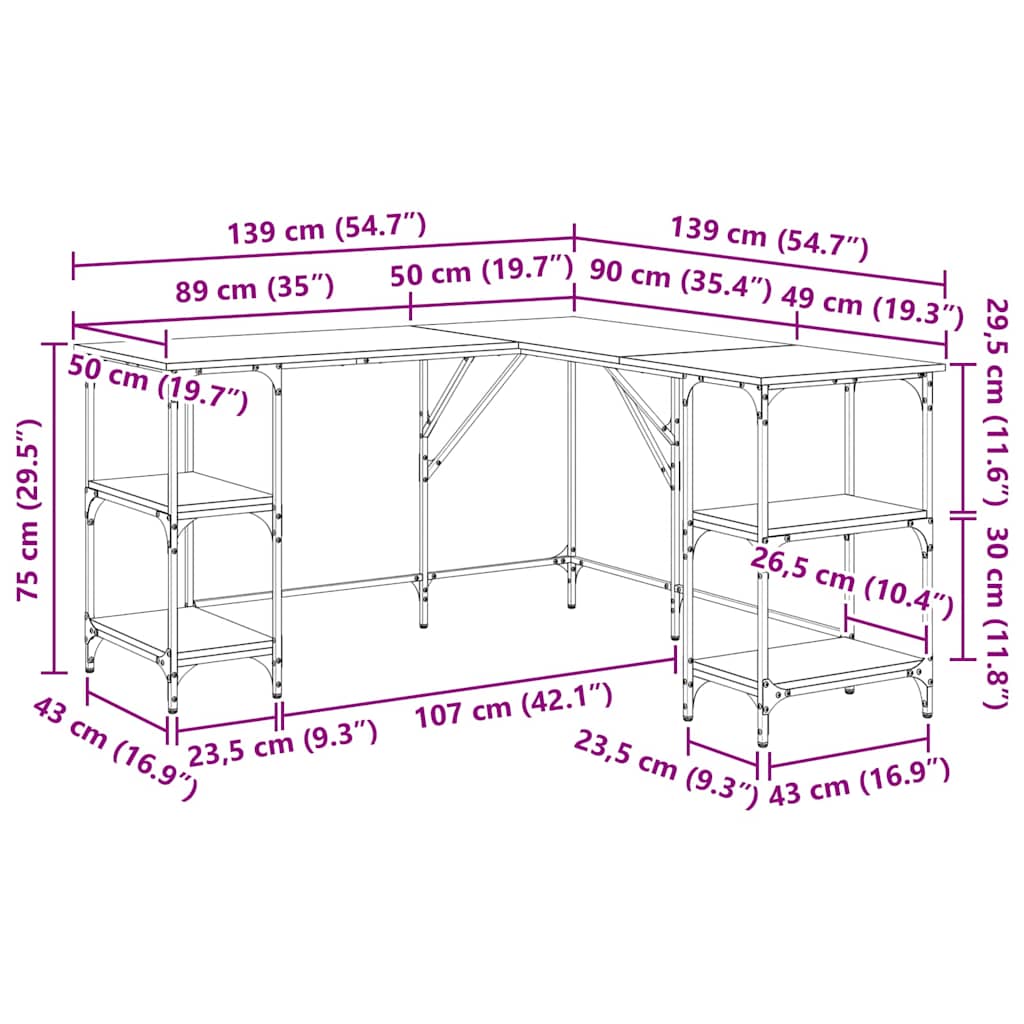 Stol Staro drvo 139 x 139 x 75 cm Konstruirano drvo