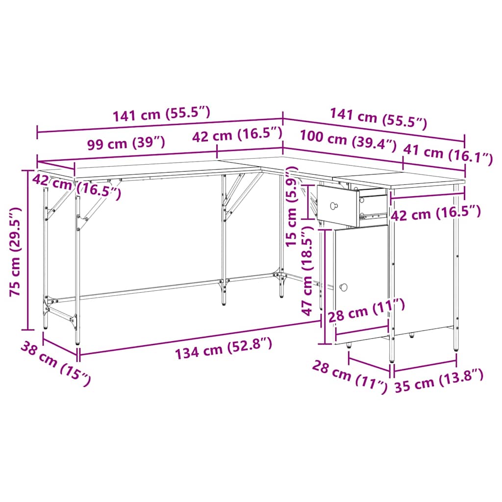 Stol Staro drvo 141 x 141 x 75 cm Konstruirano drvo