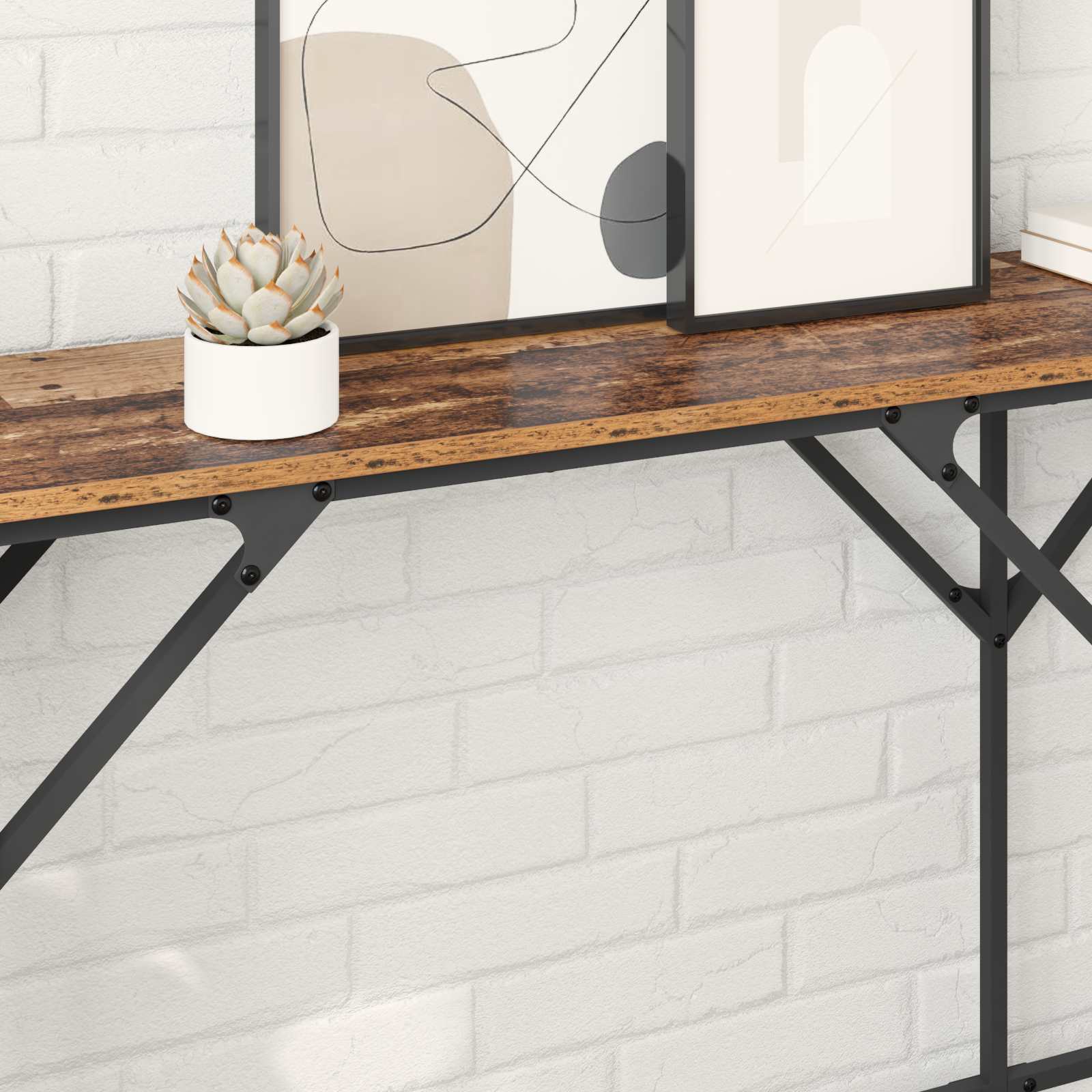 Konzolna stolica Staro drvo 180 x 30 x 75 cm Konstruirano drvo
