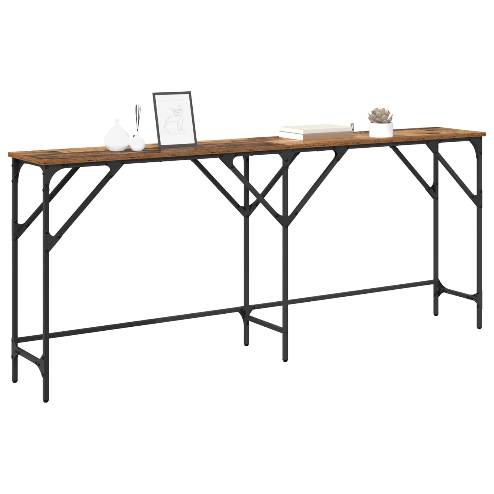 Konzolna stolica Staro drvo 180 x 30 x 75 cm Konstruirano drvo