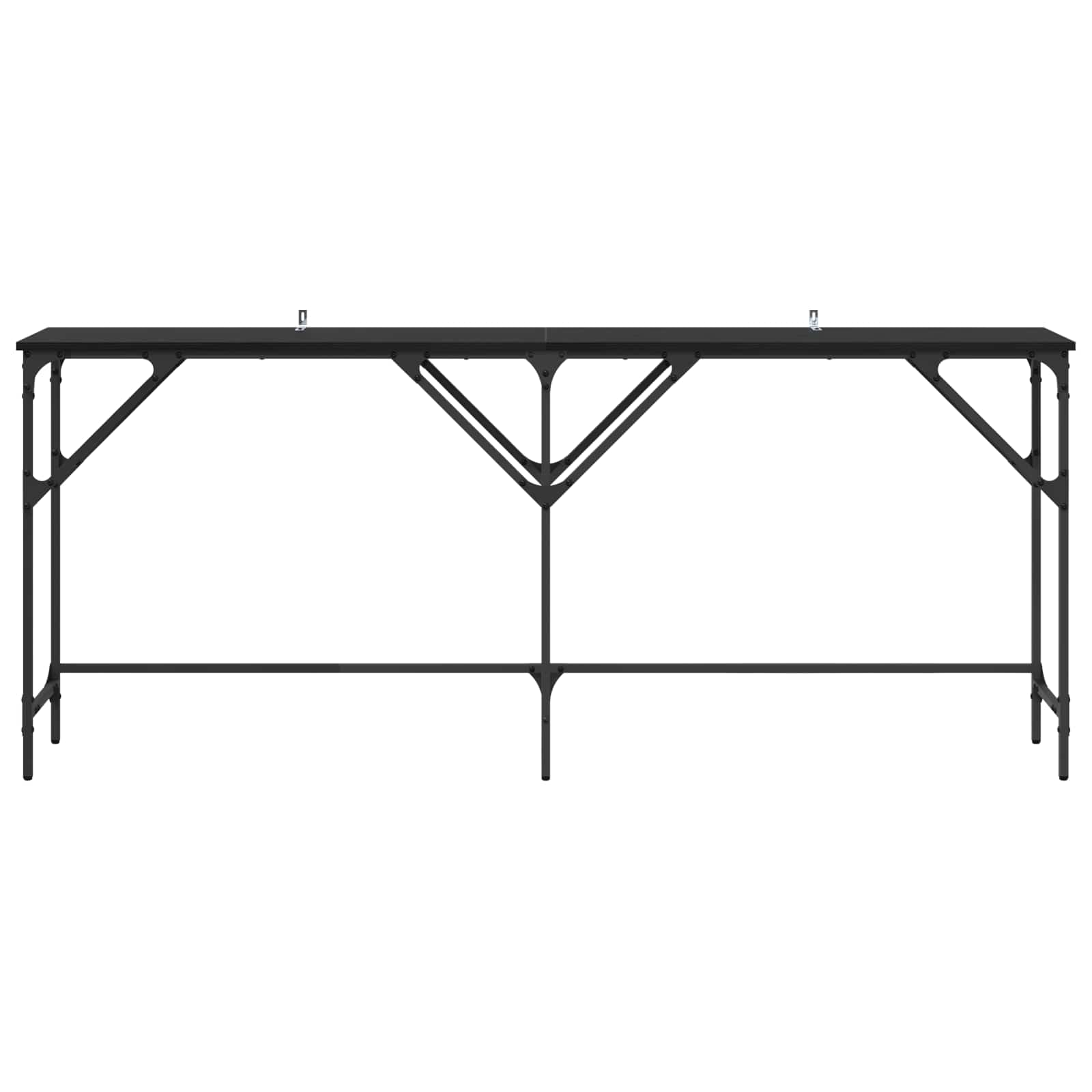 Konzolna stolica Crni hrast 180 x 30 x 75 cm Konstruirano drvo