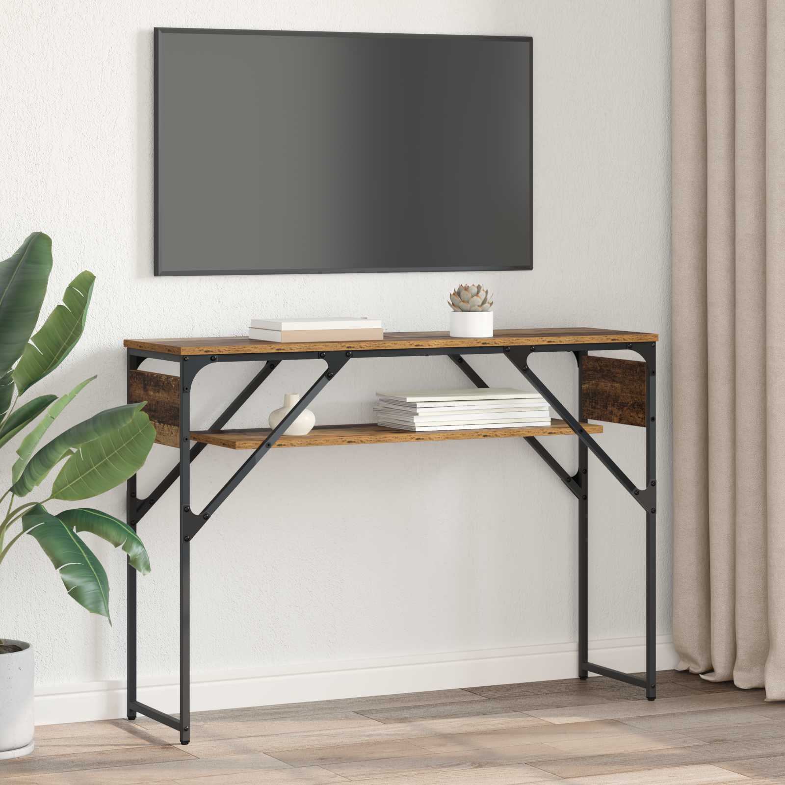 Konzolnistol Staro drvo 105x30x75cm Konstruirano drvo