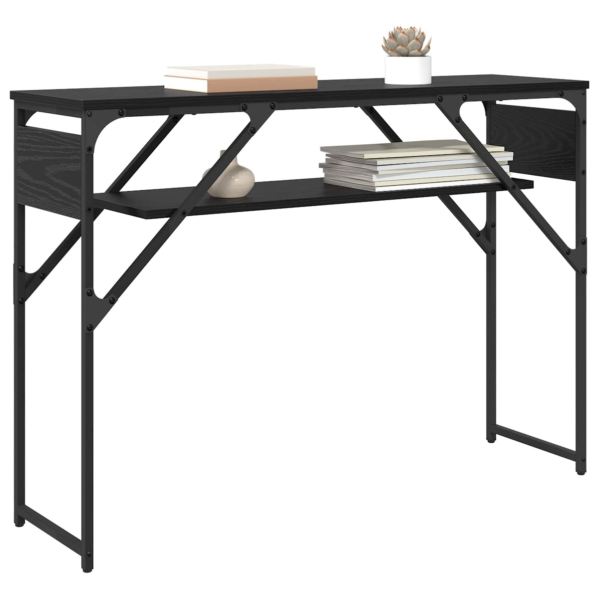 Konzolnistol Crni hrast 105x30x75cm Konstruirano drvo