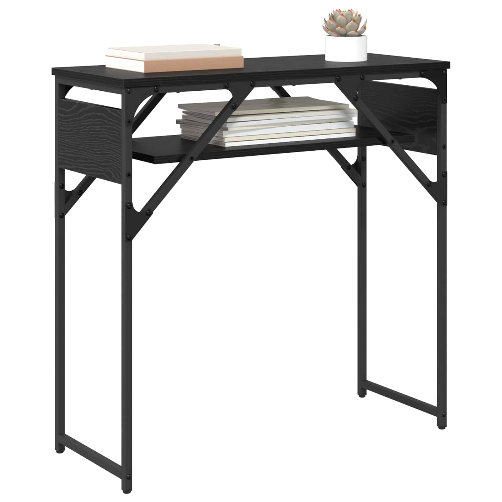 Konzolnistol Crni hrast 75x30x75cm Konstruirano drvo