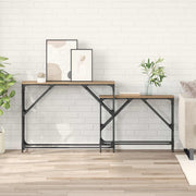 Konzolna stolica 2 pcs Umjetnički hrast 100 x 28 x 75 cm