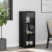 Highboard Crni hrast 35 x 37 x 109 cm Konstruirano drvo