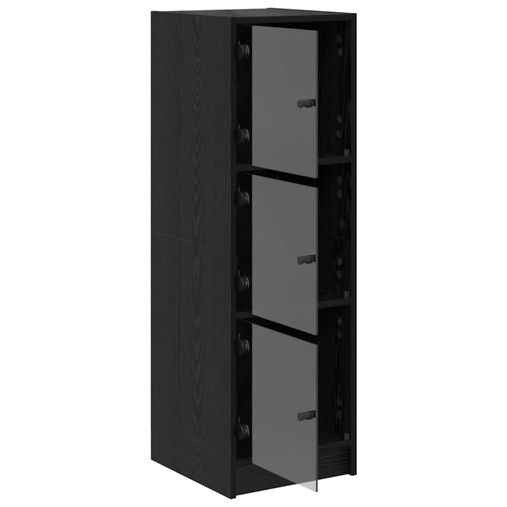 Highboard Crni hrast 35 x 37 x 109 cm Konstruirano drvo