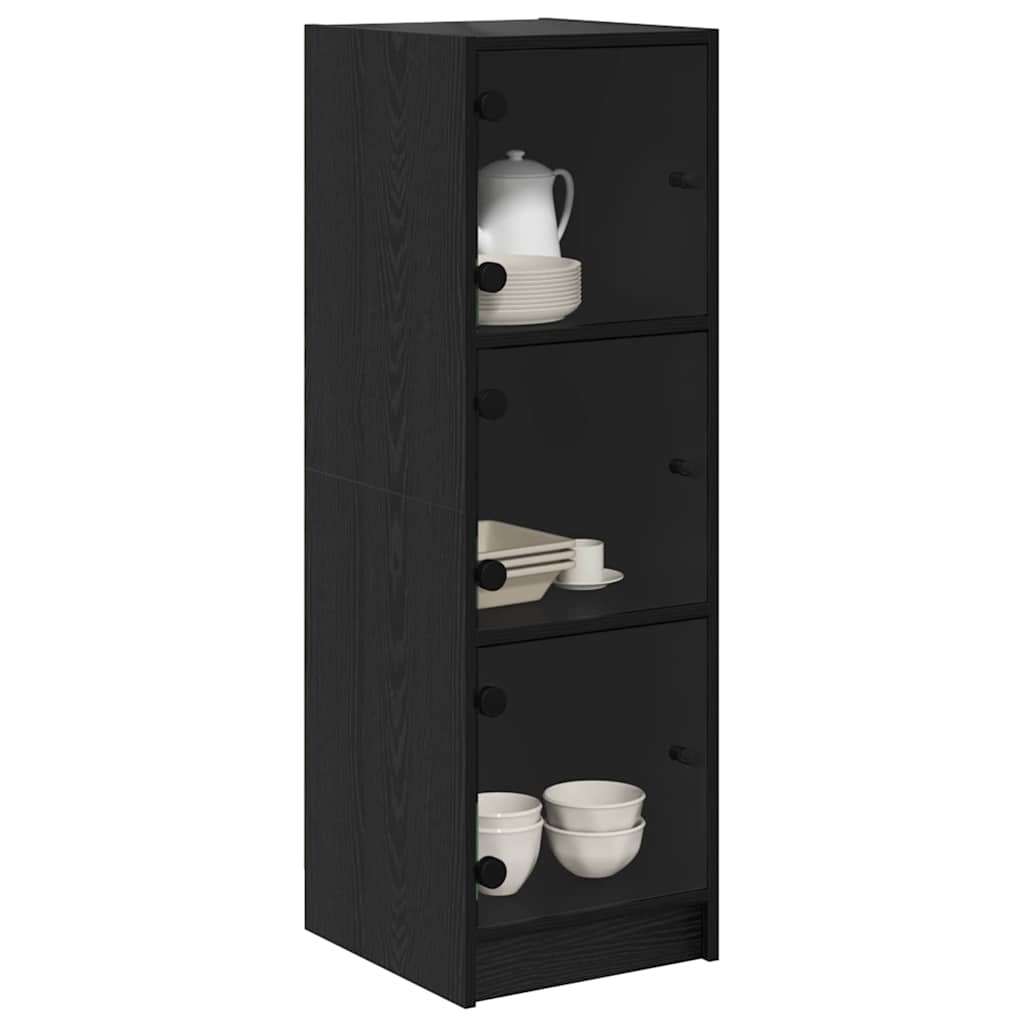 Highboard Crni hrast 35 x 37 x 109 cm Konstruirano drvo