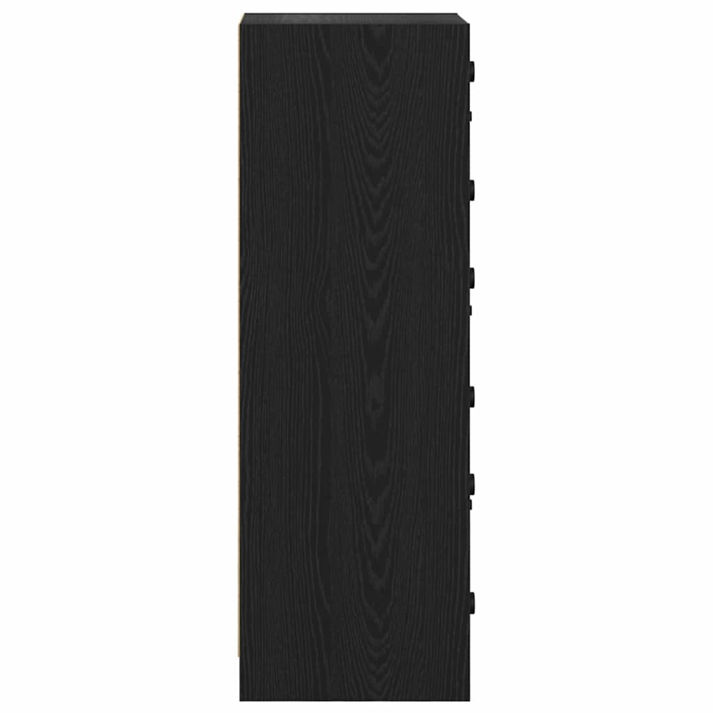 Highboard Crni hrast 35 x 37 x 109 cm Konstruirano drvo