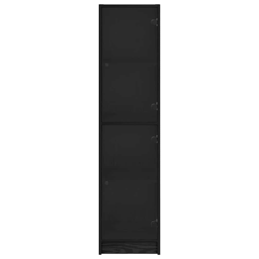 Highboard Crni hrast 35 x 37 x 142 cm Konstruirano drvo
