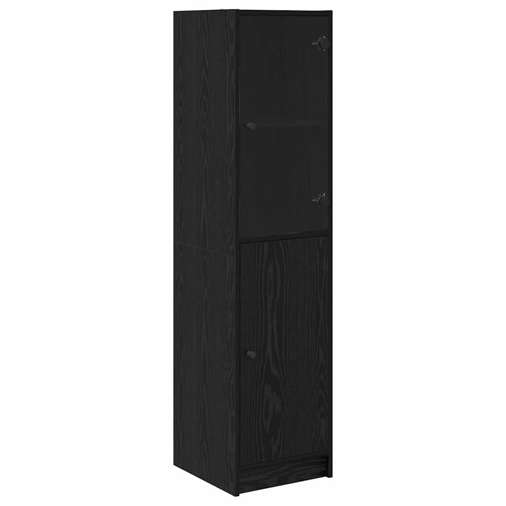 Highboard Crni hrast 35 x 37 x 142 cm Konstruirano drvo