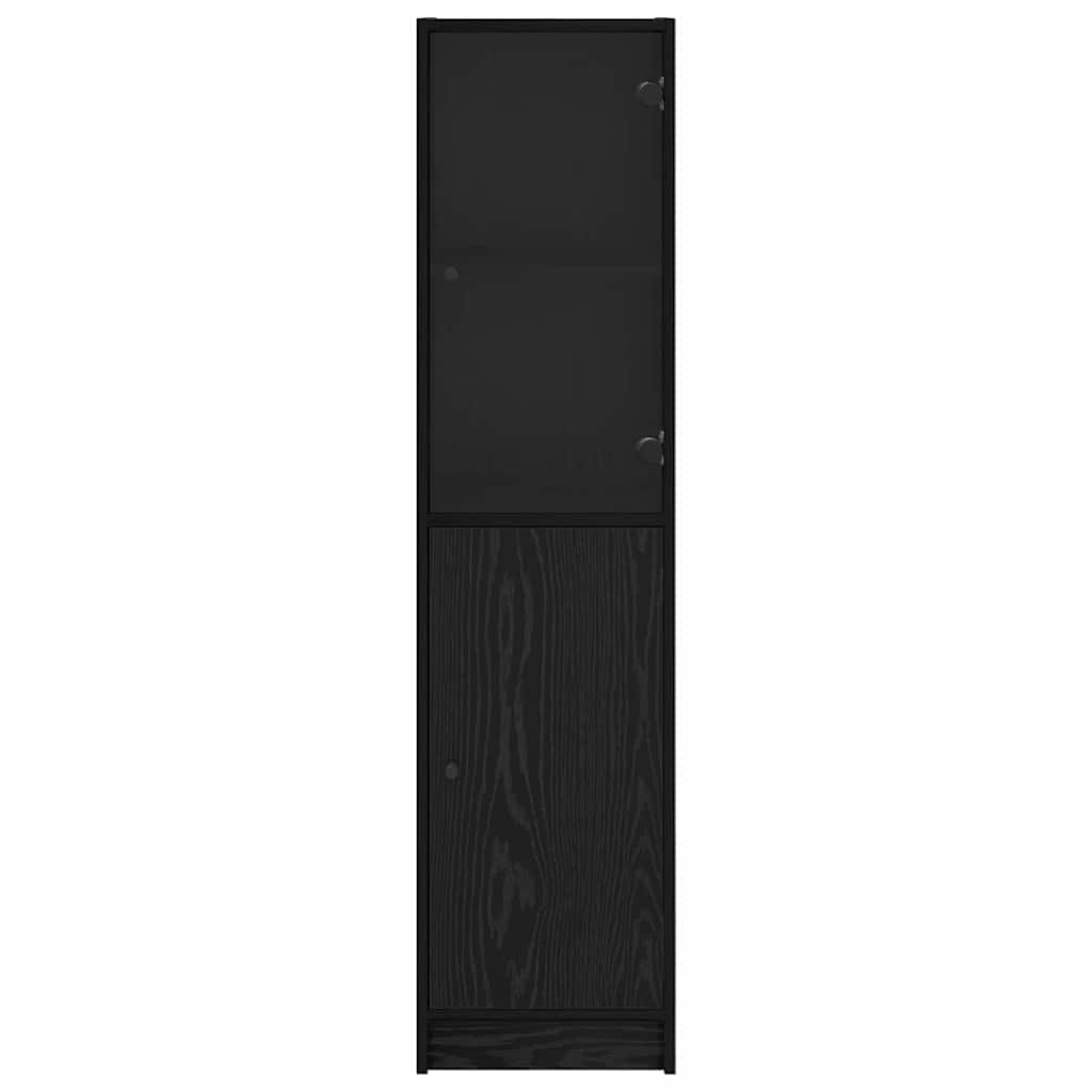Highboard Crni hrast 35 x 37 x 142 cm Konstruirano drvo