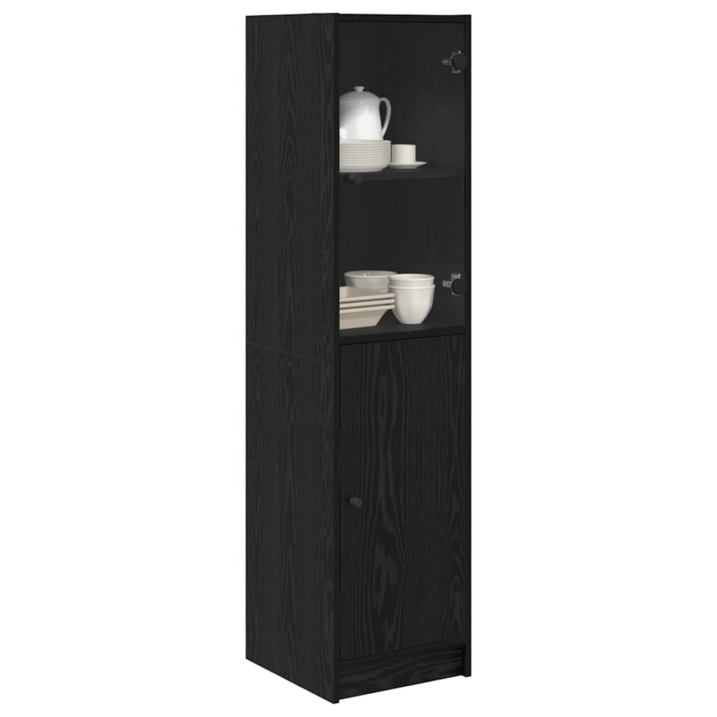 Highboard Crni hrast 35 x 37 x 142 cm Konstruirano drvo