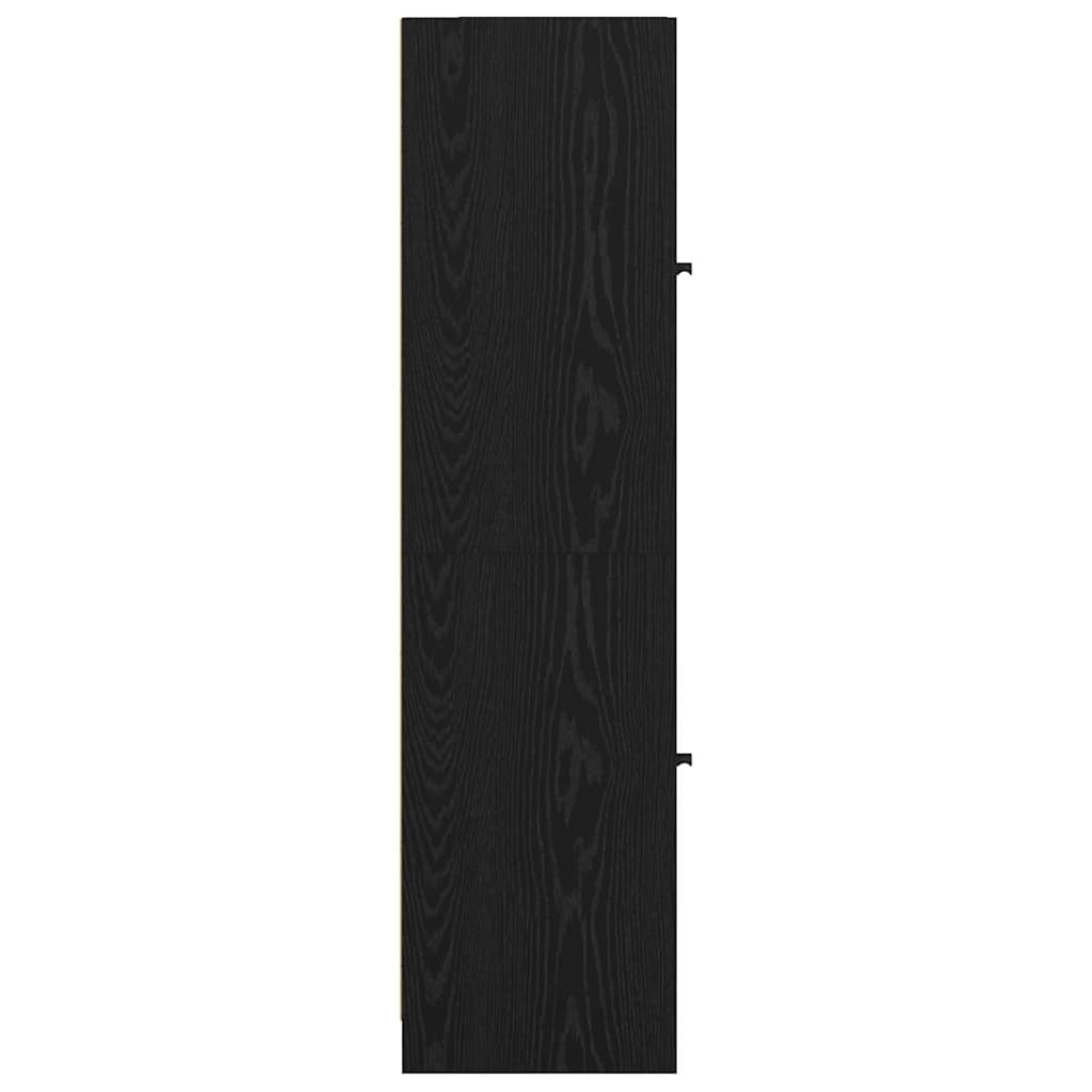 Highboard Crni hrast 35 x 37 x 142 cm Konstruirano drvo