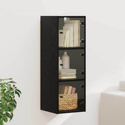Ormar za Zid Crni hrast 35 x 37 x 102 cm Konstruirano drvo