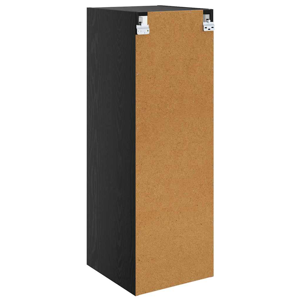Ormar za Zid Crni hrast 35 x 37 x 102 cm Konstruirano drvo