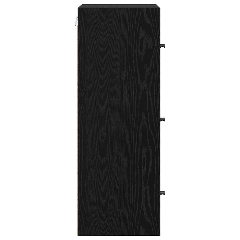 Ormar za Zid Crni hrast 35 x 37 x 102 cm Konstruirano drvo