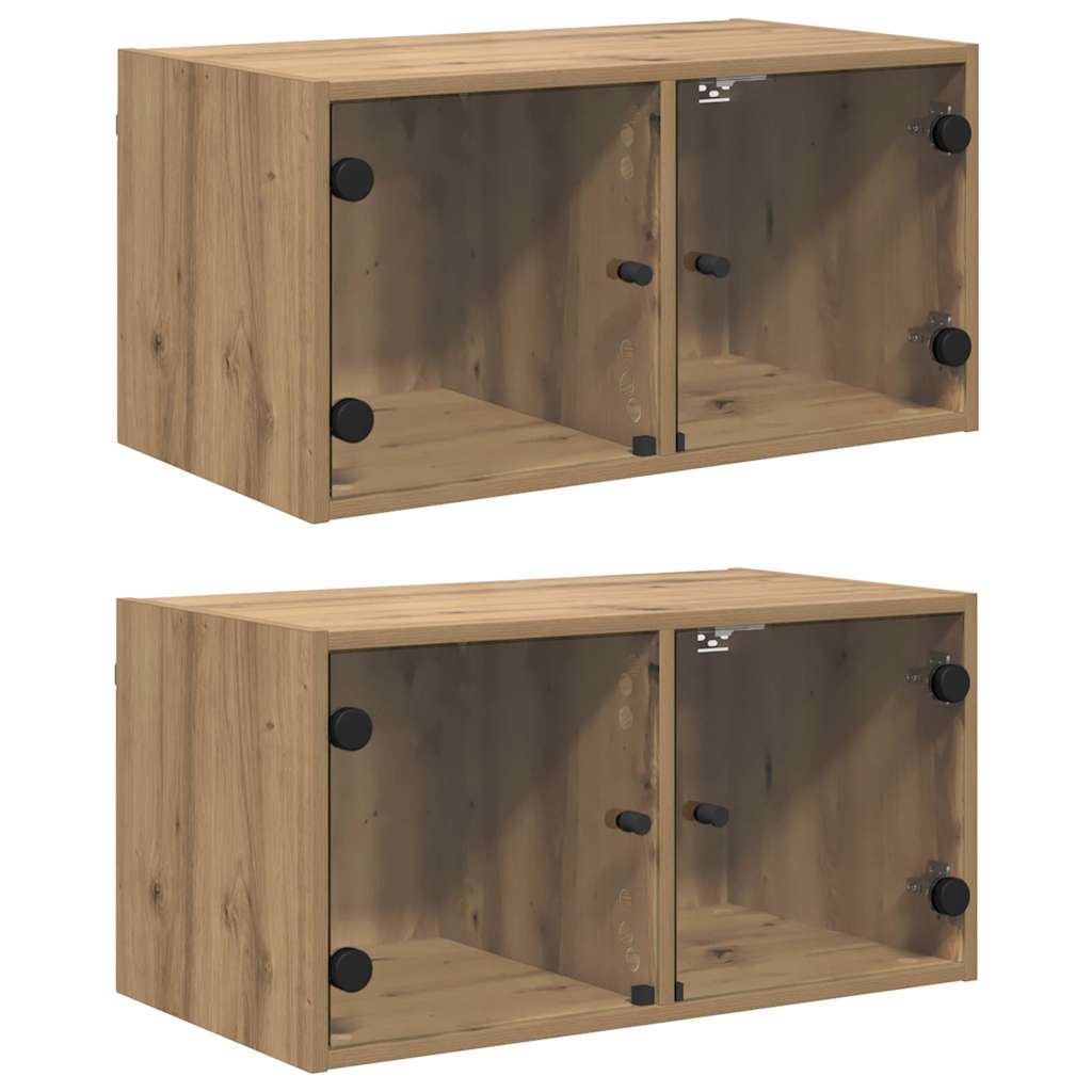 Zidni ormari Zidne 2 pcs Umjetnički hrast 68 x 37 x 35 cm