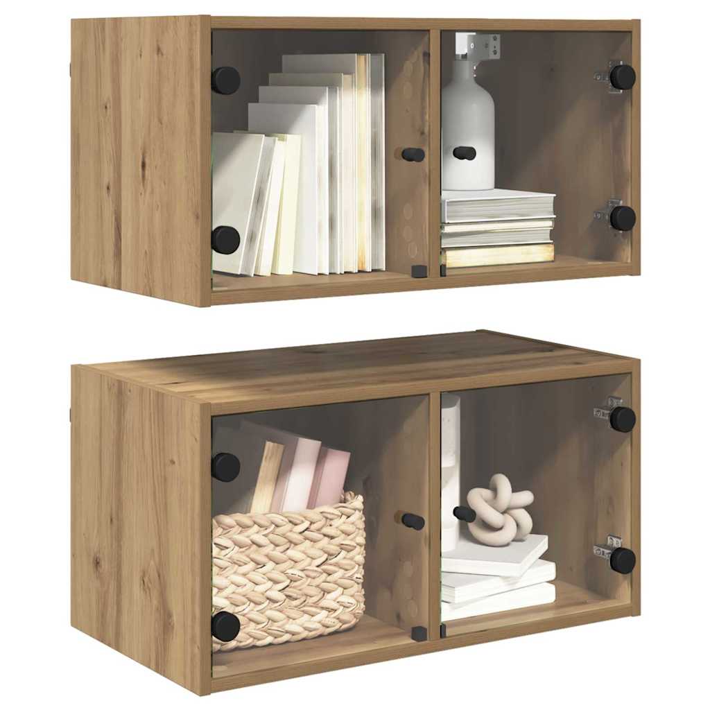 Zidni ormari Zidne 2 pcs Umjetnički hrast 68 x 37 x 35 cm