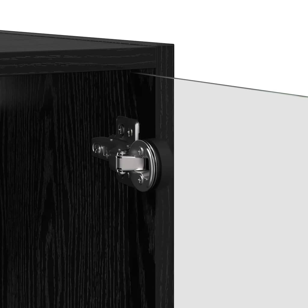 Ormar za Zid Zidne Crni hrast 68 x 37 x 35 cm Konstruirano drvo