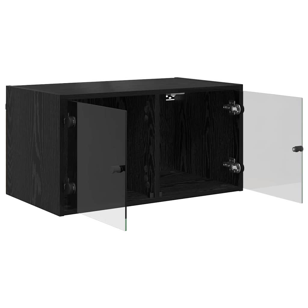 Ormar za Zid Zidne Crni hrast 68 x 37 x 35 cm Konstruirano drvo