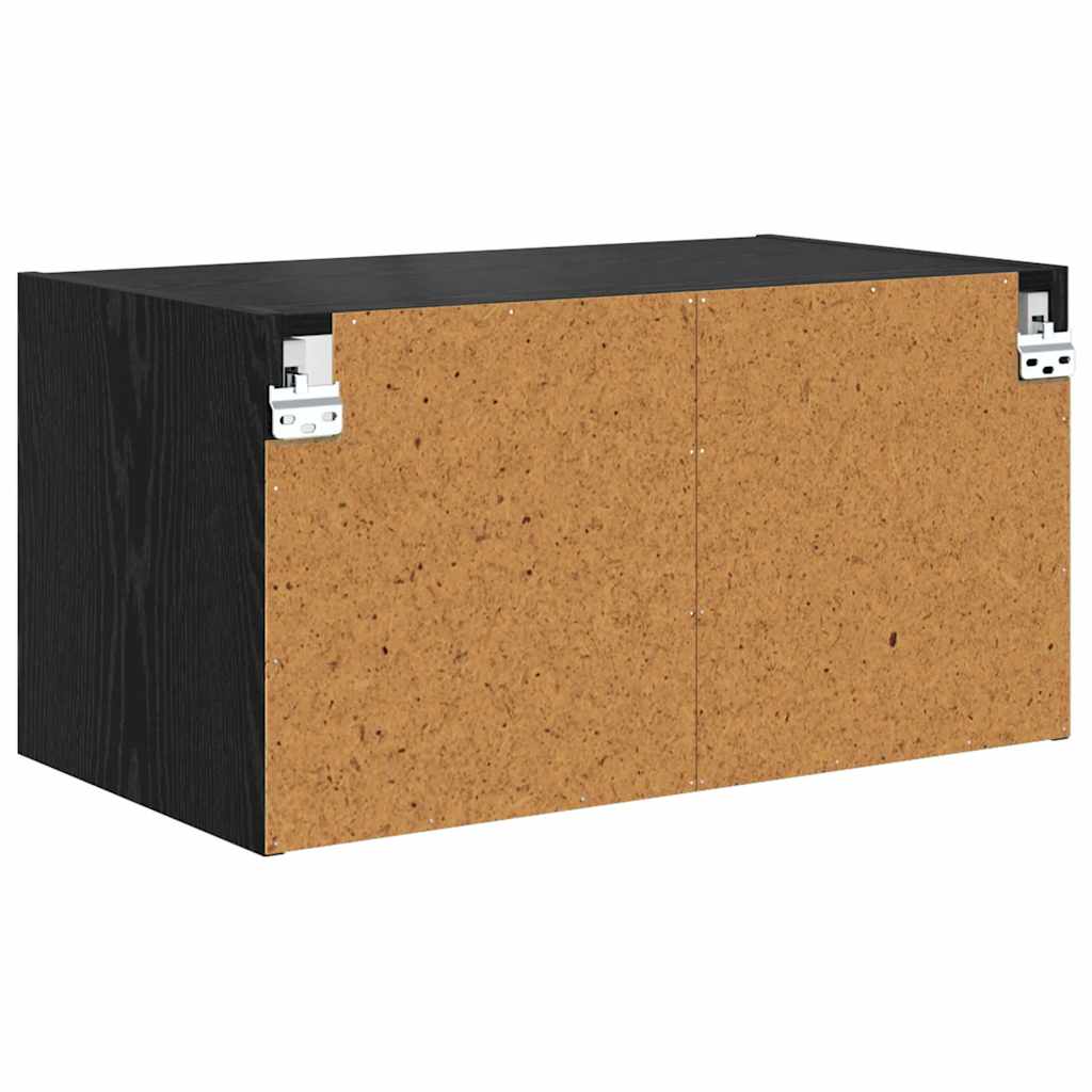 Ormar za Zid Zidne Crni hrast 68 x 37 x 35 cm Konstruirano drvo
