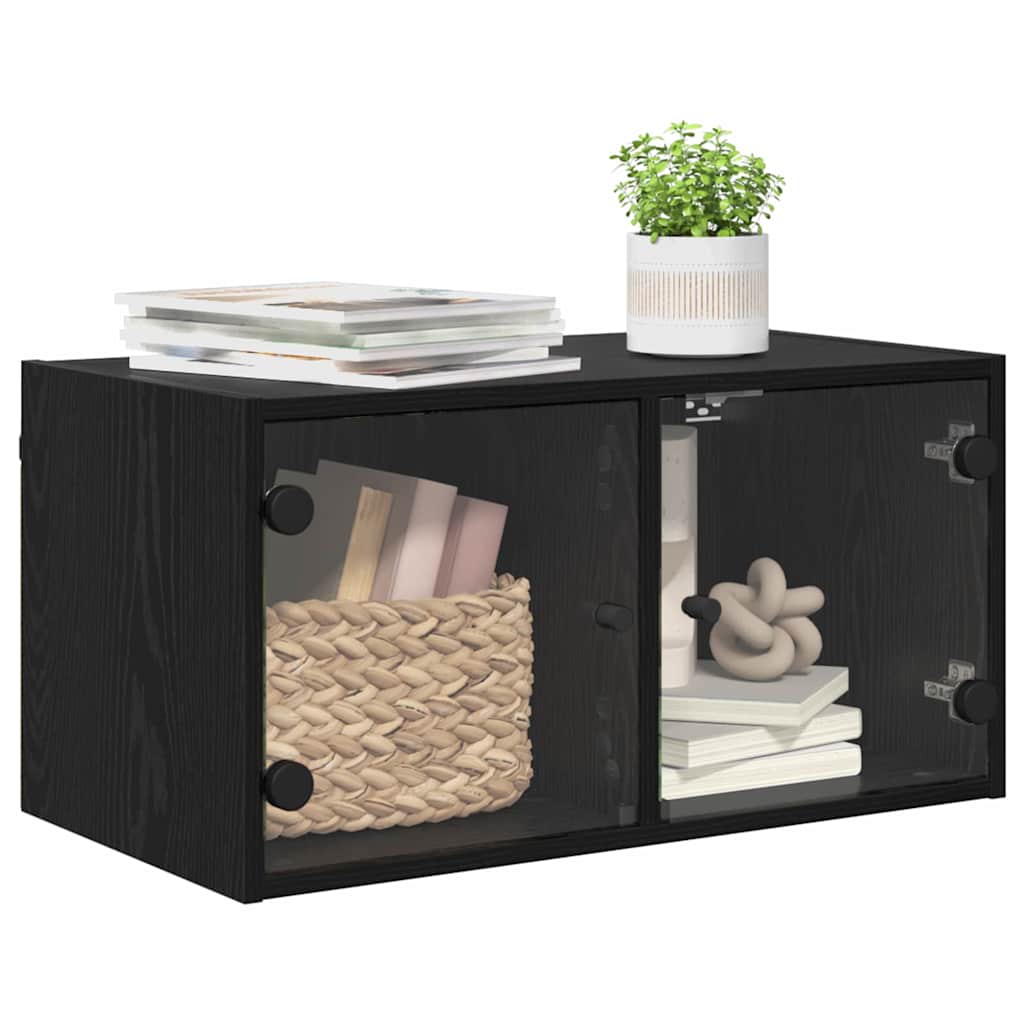 Ormar za Zid Zidne Crni hrast 68 x 37 x 35 cm Konstruirano drvo