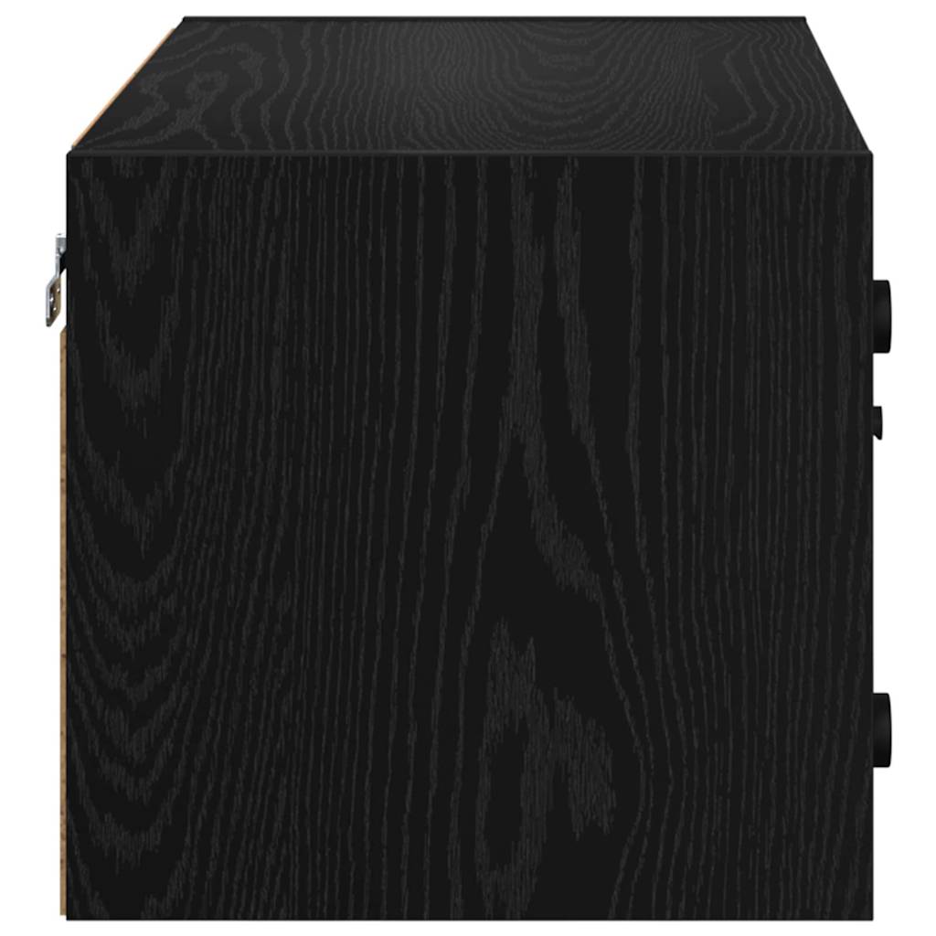 Ormar za Zid Zidne Crni hrast 68 x 37 x 35 cm Konstruirano drvo