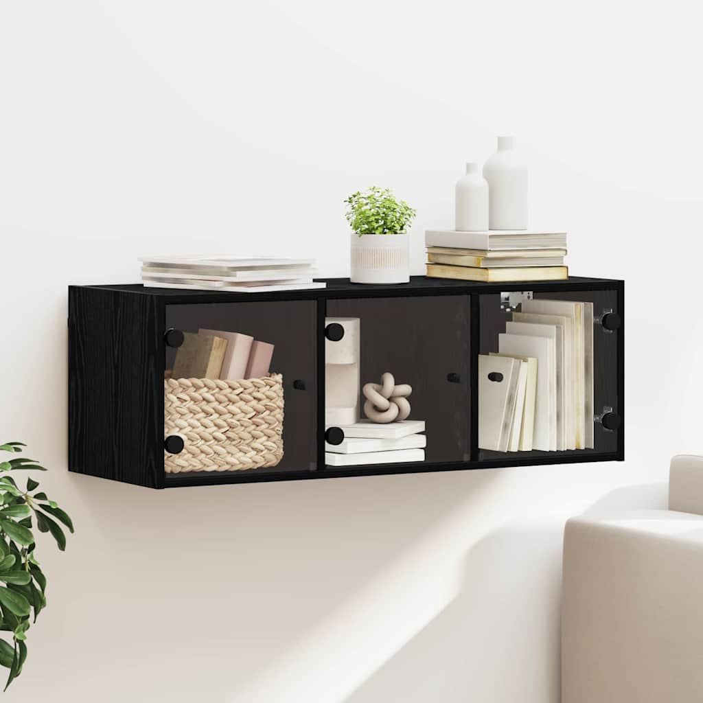 Ormar za Zid Crni hrast 102 x 37 x 35 cm Konstruirano drvo