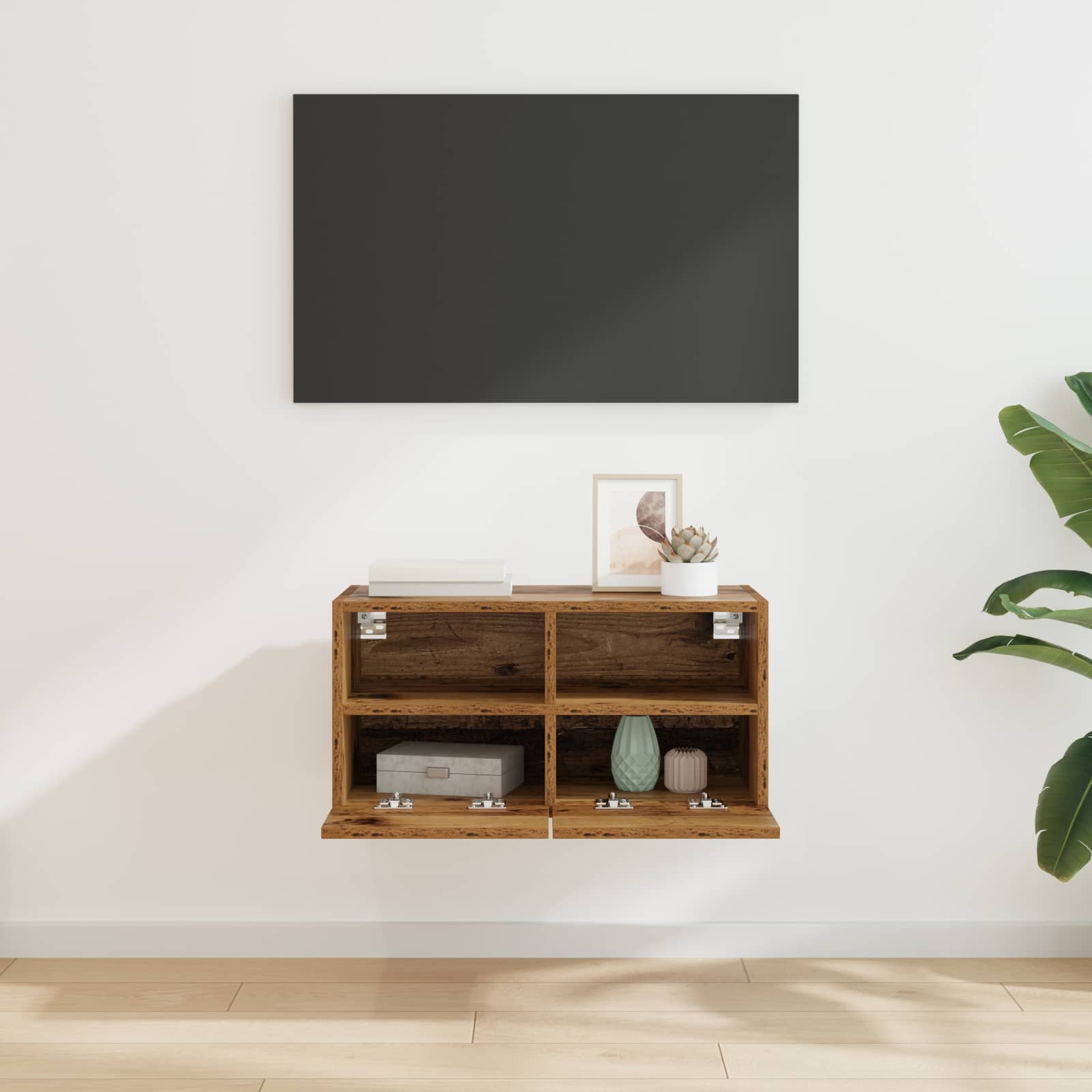 TV zidni ormar Staro drvo 60 x 30 x 30 cm Konstruirano drvo