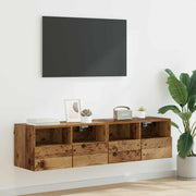 TV zidni ormari Zidne 2 pcs Staro drvo 60 x 30 x 30 cm