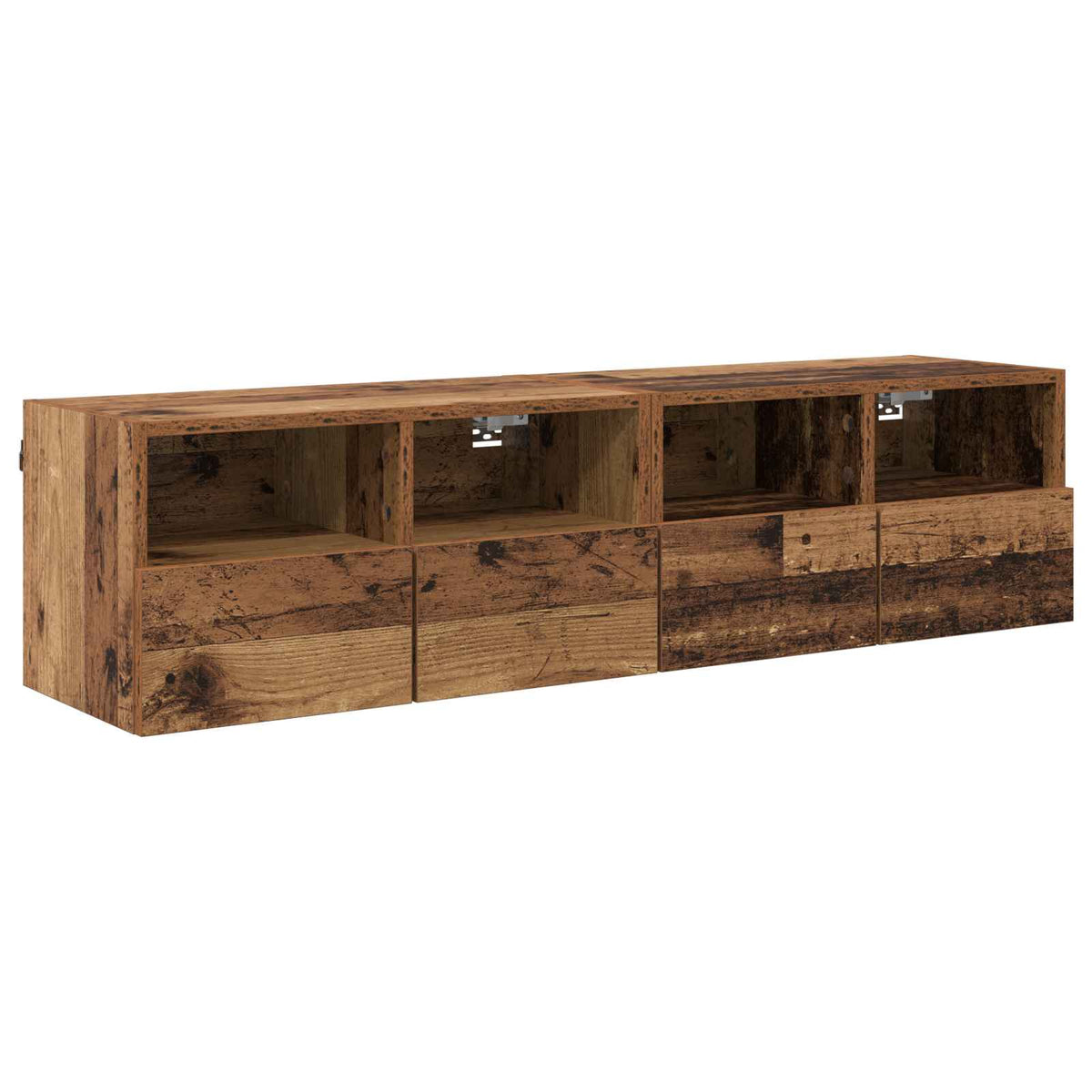 TV zidni ormari Zidne 2 pcs Staro drvo 60 x 30 x 30 cm