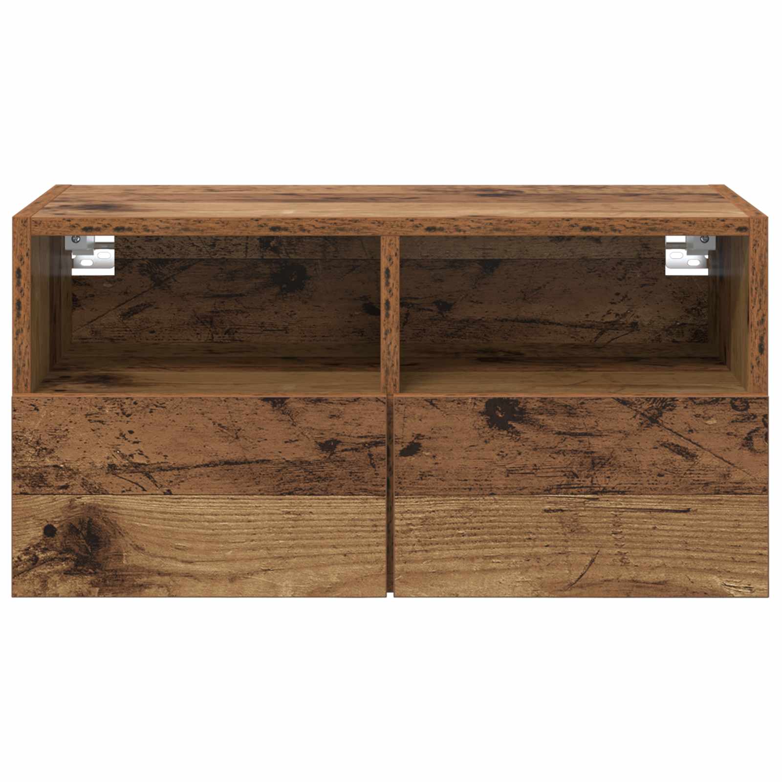 TV zidni ormari Zidne 2 pcs Staro drvo 60 x 30 x 30 cm
