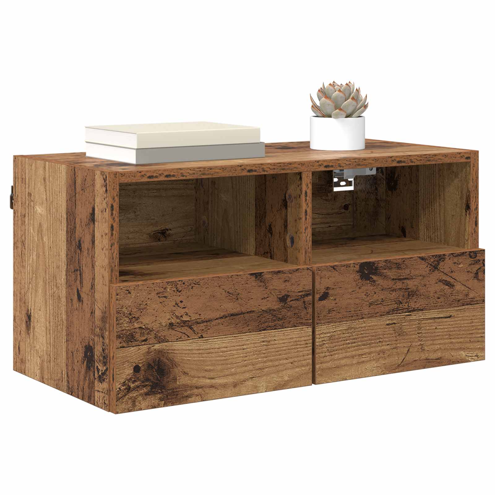 TV zidni ormari Zidne 2 pcs Staro drvo 60 x 30 x 30 cm