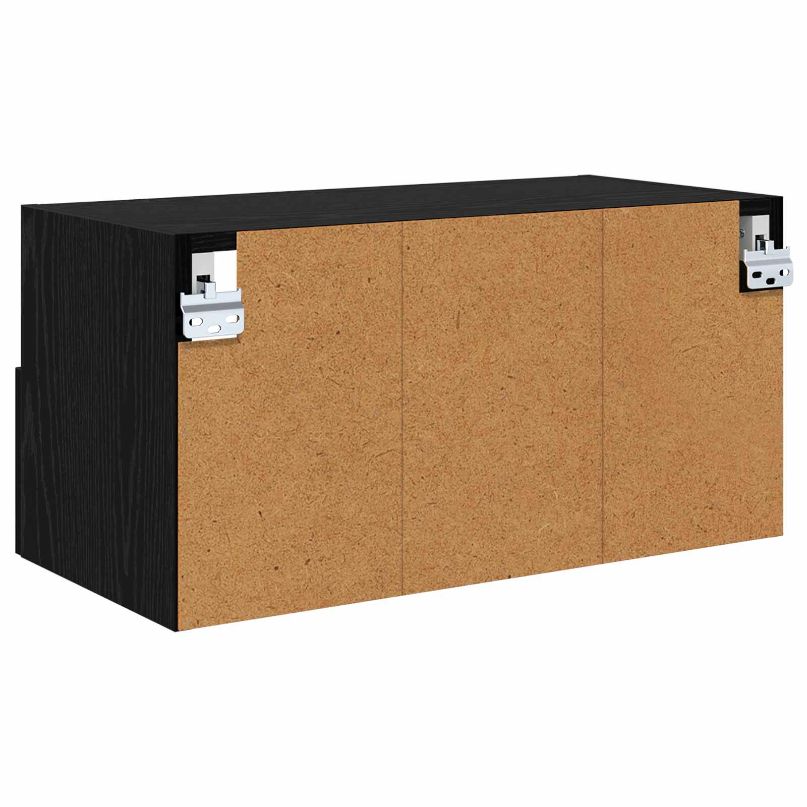 TV zidni ormari Zidne 2 pcs Crni hrast 60 x 30 x 30 cm