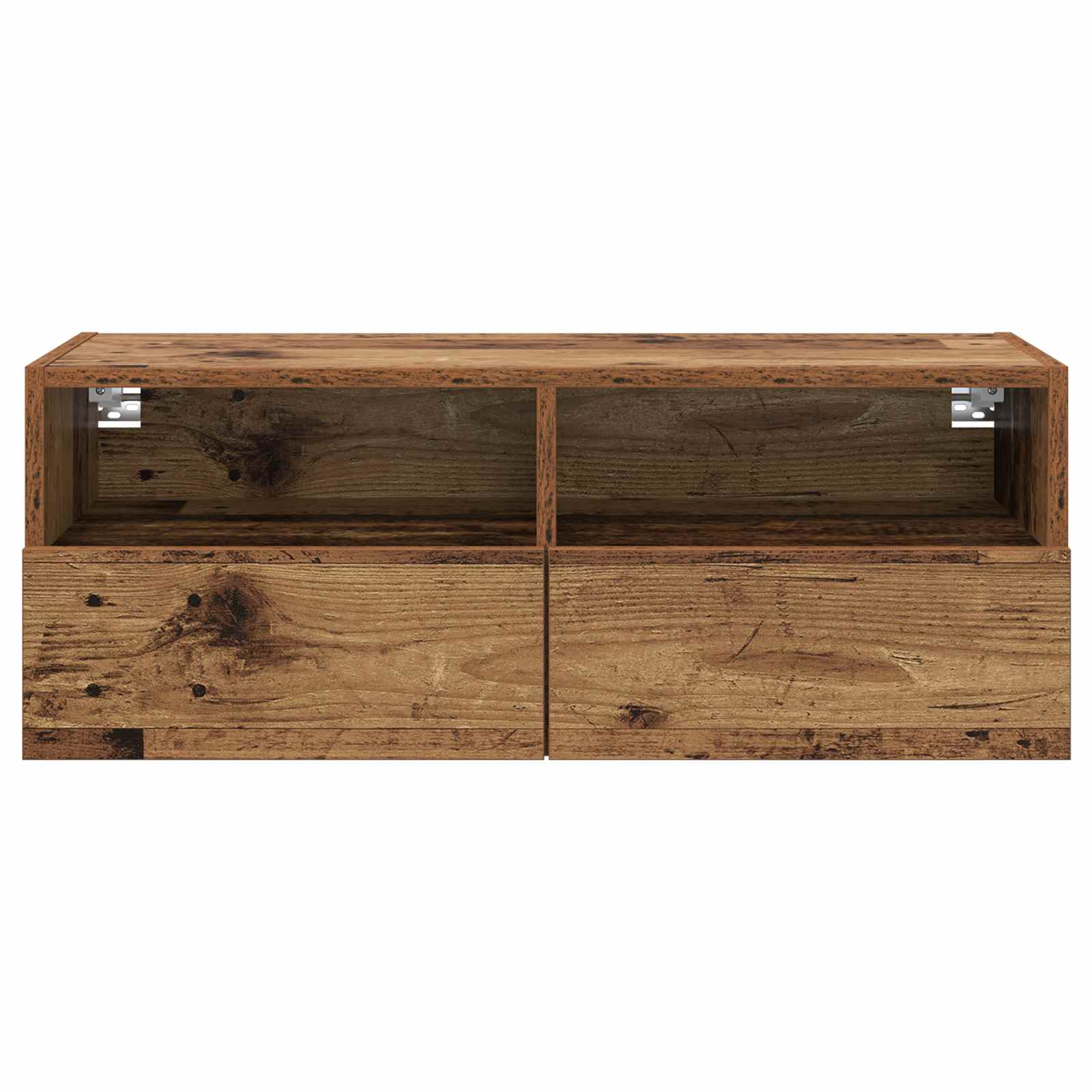 TV zidni ormari Zidne 2 pcs Staro drvo 80 x 30 x 30 cm