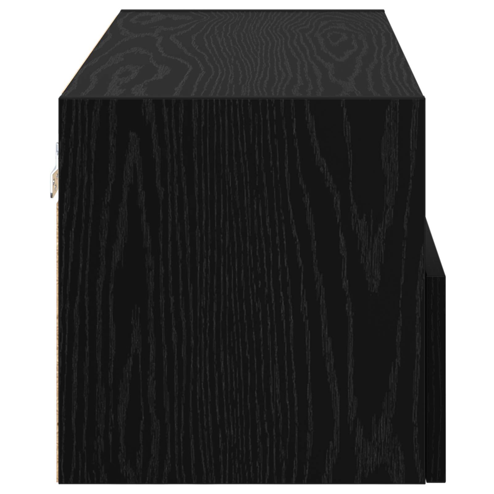 TV zidni ormari Zidne 2 pcs Crni hrast 80 x 30 x 30 cm