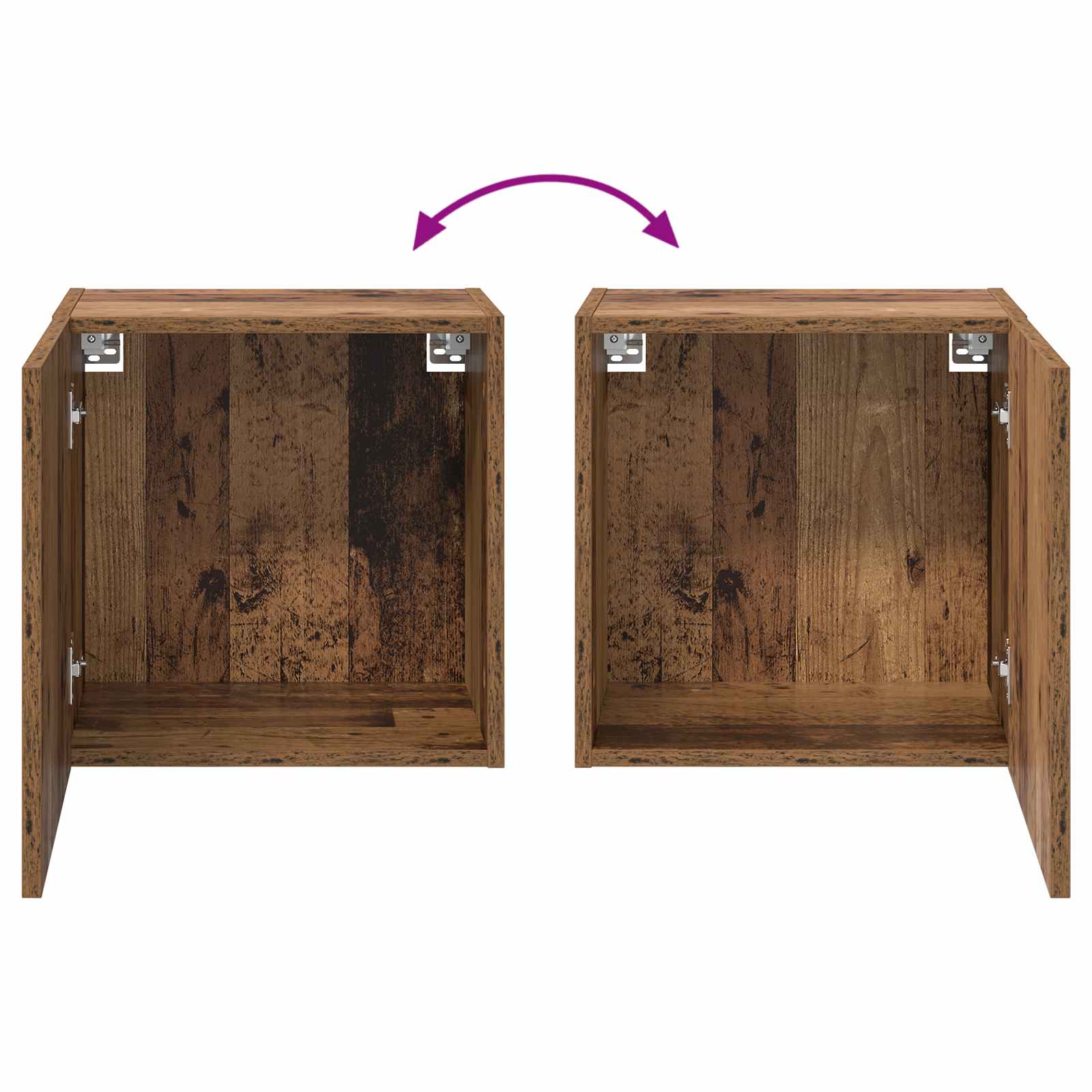 TV zidni ormar Zidne Staro drvo 40,5x30x40cm Konstruirano drvo