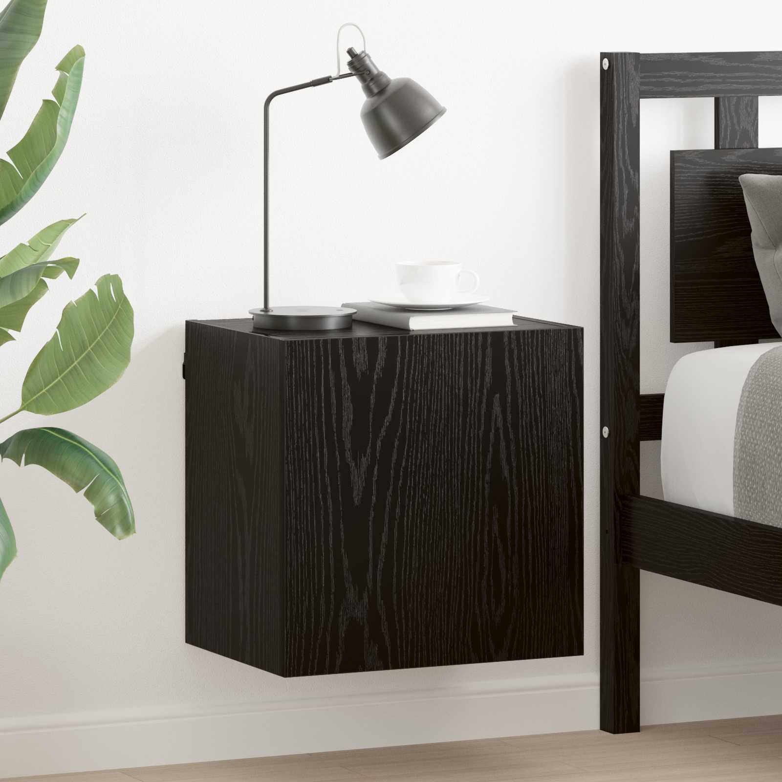 TV zidni ormari 2 pcs Crni hrast 40,5x30x40cm Konstruirano drvo