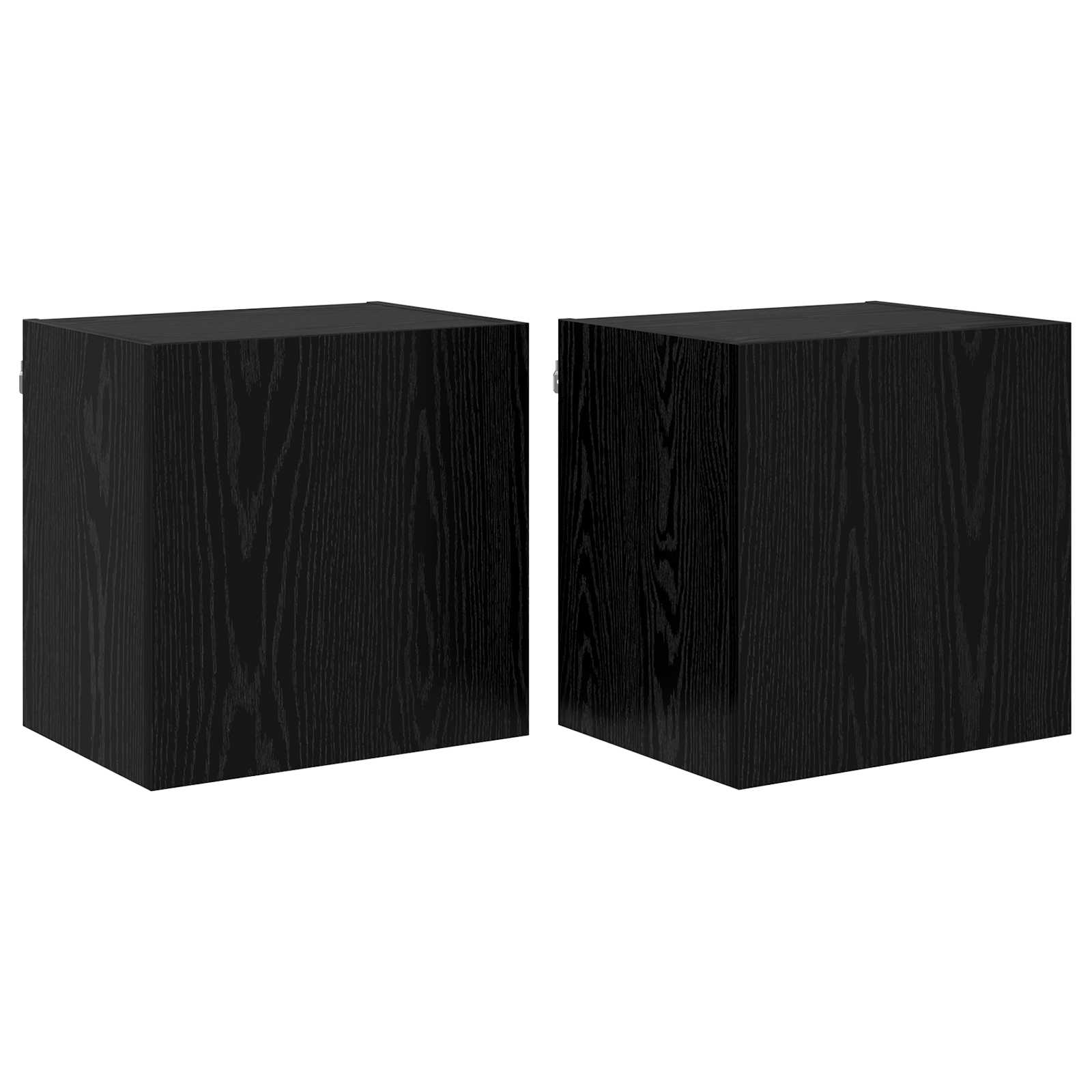 TV zidni ormari 2 pcs Crni hrast 40,5x30x40cm Konstruirano drvo
