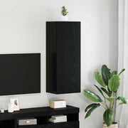 TV zidni ormar Crni hrast 40,5 x 30 x 102 cm Konstruirano drvo
