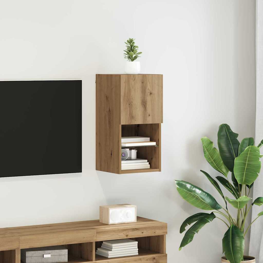 TV ormar za montažu na zid Umjetnički hrast 30,5 x 30 x 60 cm
