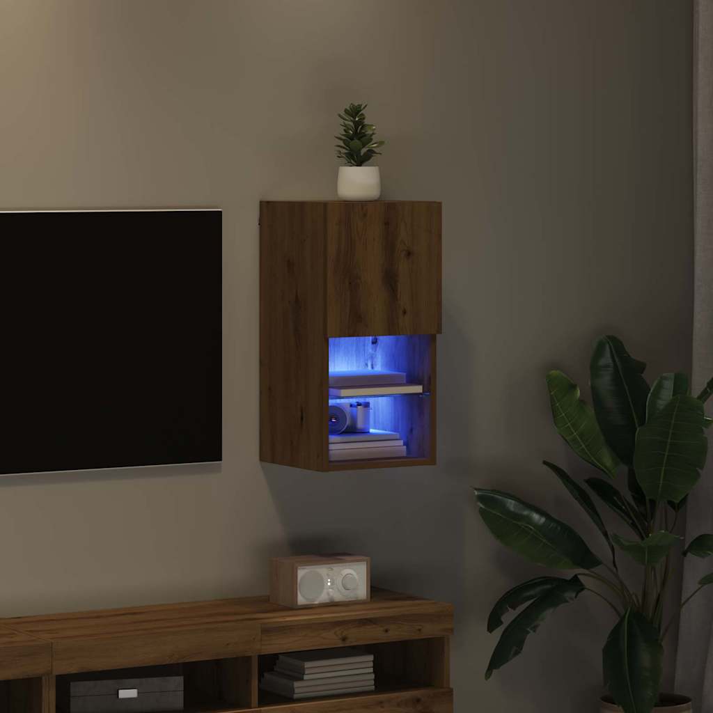 TV ormar za montažu na zid Umjetnički hrast 30,5 x 30 x 60 cm