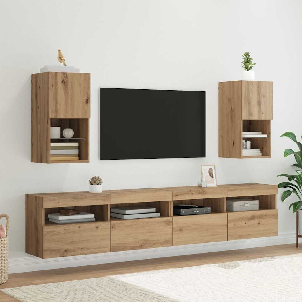 TV ormar za montažu na zid Umjetnički hrast 30,5 x 30 x 60 cm