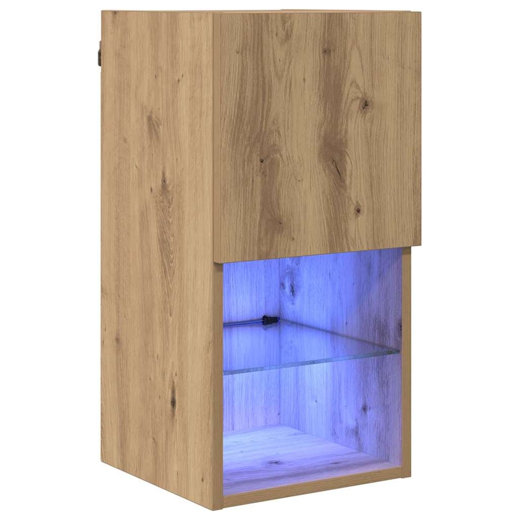TV ormar za montažu na zid Umjetnički hrast 30,5 x 30 x 60 cm